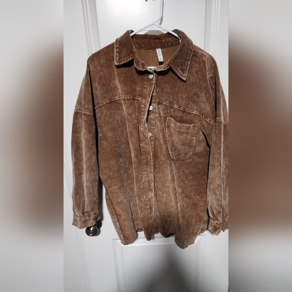 Zenana Corduroy Shacket